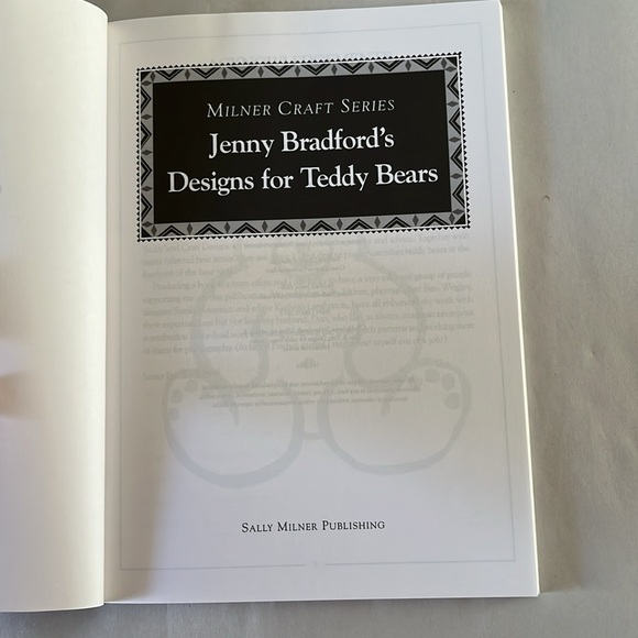 NWT Jenny Bradford’s Designs for Teddy Bears 1996 BOOK Patterns Make Yourself 🧸 - Picture 4 of 17